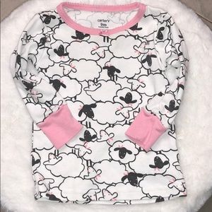 Baby girl pajama long sleeve top